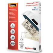 Fellowes Capture125 Laminating Pouch A4 250 Micron Total Thickness Gloss (Pack of 100) 5307401