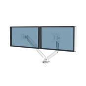 Fellowes Platinum Series Dual Monitor Arm White 8056301 image