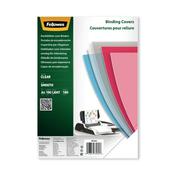 Fellowes Binding Covers for Comb/Wire Binding Machines A4 180 Micron Clear PET (Pack of 100) 5384601