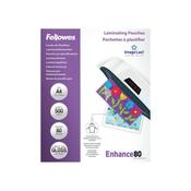 Fellowes Laminating Pouches 160 Micron Total Thickness Gloss A4 (Pack of 500) 100142462