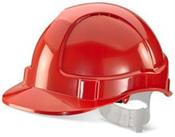 Beeswift Economy Vented Safety Helmet Red One Size BBEVSHRE