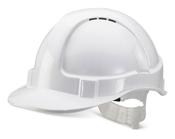 Beeswift Economy Vented Safety Helmet White One Size BBEVSHW image