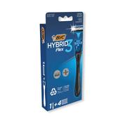 Bic Flex 3 Hybrid Razor Handle + x4 Blades (Pack of 6) 921180