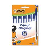 Bic Cristal Ballpoint Pen Medium Blue (Pack of 10) 516352