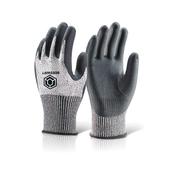 Beeswift Microfoam Nitrile Cut 3 Gloves Black L KS3L