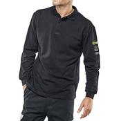 Beeswift Arc Flash Polo Shirt Flame Retardant Anti-Static Navy Blue L CARC1NL