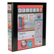 Elba Panorama 40mm 4 D-Ring Binder A4 Black Pack of 6 400008417 image