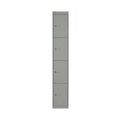 Bisley 4 Door Locker 305x457x1802mm Goose Grey BY02537