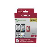Canon PG-545XL/CL-546XL Ink Cartridges High Yield + Photo Paper Value Pack 8286B006 image