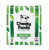 Cheeky Panda 3-Ply Toilet Tissue 200 Sheets Plastic Free (Pack of 48) PFTOILT48