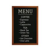 Deflecto Wall Mounted Chalkboard 400x600mm Teak WCB-40-60-TE