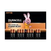 Duracell Plus AAA Battery Alkaline 100% Extra Life Power Boost (Pack of 10) 5016162+ image