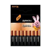 Duracell Plus AAA Battery Alkaline 100% Extra Life Power Boost (Pack of 16) 5010829+ image