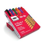 Show-me Flipchart Markers Bullet-Tip Assorted (Pack of 6) FCM6A image