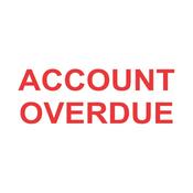 COLOP Green Line Word Stamp ACCOUNT OVERDUE Red C144837ACC