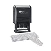 Colop Printer S260 DIY Text Date Stamp Black with Red/Blue Pad 171141