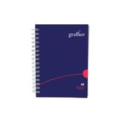 Graffico by 5 Star Hard Cover Wirebound Notebook 160 Pages A6 EN13135