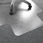 Floortex Cleartex PVC Chair Mat Carpet Lipped 1200x900x2.2mm Clear 119225LV