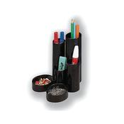 5 Star 6 Compartment Desk Tidy Black 295861