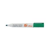 5 Star Drywipe Marker Bullet Tip Xylene/Toluene-free 3mm Line Green (Pack of 12) 296158