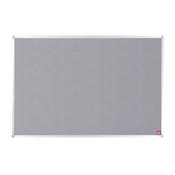 5 Star Felt Noticeboard with Wall Fixing Kit and Aluminium Trim 1200x900mm Grey 397816
