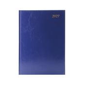 Desk Diary 2 Page Per Day A4 Blue 2027 KF2A4BU27 image