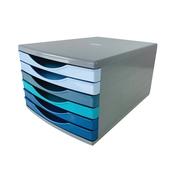 5 Star 6 Drawer Tower 180mm 6x30mm Cool Breeze/Grey FS676750 image
