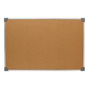 5 Star Cork Board with Wall Fixing Kit Aluminium Frame 900x600mm 940597