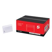 5 Star Recycled C6 Wallet Envelope Self Seal Lightweight 114x162mm White (Pack of 1000) H90019