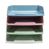 Exacompta Autentik Letter Trays A4+ Assorted (Pack of 4) 111303SETD image