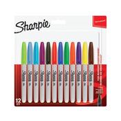 Sharpie Permanent Marker Fine Assorted (Pack of 12) 1986438