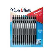 PaperMate Inkjoy 300Rt Ballpoint Medium 1.0mm Tip Black (Pack of 24) 2223762
