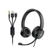 connektgear Wired Headset USB-A/USB-C 3.5mm Jack TRRS 24-1532
