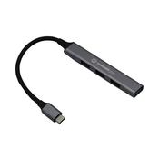 Connekt Gear 4 Port USB C Hub to 1 x USB 3.0 A and 3 x USB 2.0 A Metal Case 25-0065 image