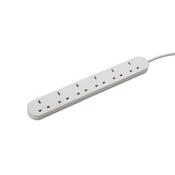 connektgear UK 6-Way Mains Power Extension Block 2m 27-6020 image