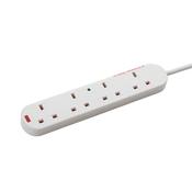 connektgear UK 4Way Mains Power Surge Protected Extension 5m 27-4050S image