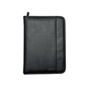Monolith Leather Look Zipped Ring Binder A4 Black 2926