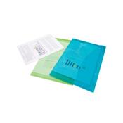 Rapesco Eco Recycled Popper Wallet A4+ Assorted Bright Transparent (Pack of 5) 0688 image