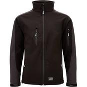 Trojan Trail Black/Grey Softshell Jacket XL