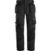 Snickers Workwear AllroundWork 6251 Men's Black Trousers with Holster Pockets 33R 046