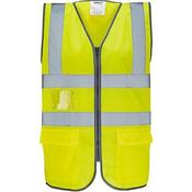Arco Ultra Yellow Zip-Up Hi-Vis Vest 4XL
