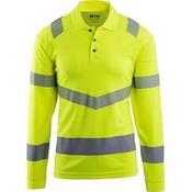 Arco Responsible Yellow Long-Sleeve Hi-Vis Polo Shirt 5XL