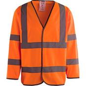 Arco Orange Long-Sleeve Hi-Vis Vest 5XL