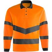 Arco Orange Long-Sleeve Hi-Vis Polo Shirt 4XL