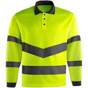 Arco Yellow Long-Sleeve Hi-Vis Polo Shirt 2XL