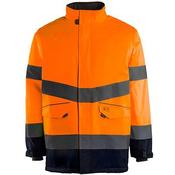 Arco Orange/Navy Waterproof Hi-Vis Coat L