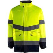 Arco Yellow/Navy Waterproof Hi-Vis Coat XL