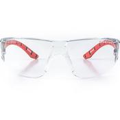 Riley Stream Red Clear-Lens Safety Glasses