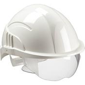Centurion Vision Plus White Unvented Reduced-Peak Wheel-Ratchet Safety Helmet image