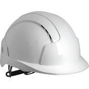 JSP EvoLite White Vented Slip-Ratchet Safety Helmet image